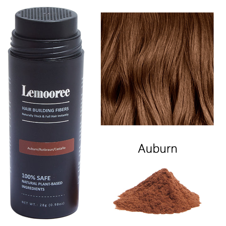 Lemooree Hair Building Fibers, Auburn