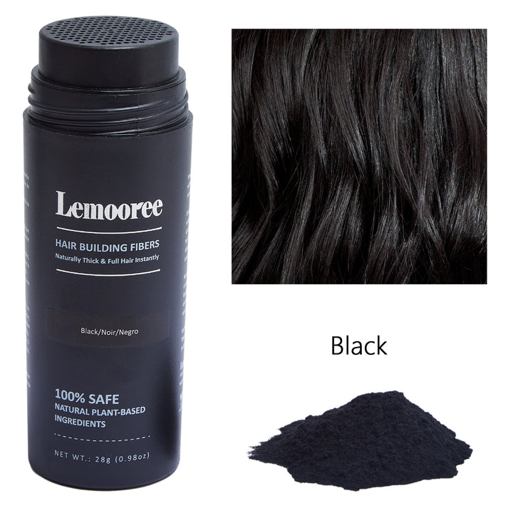 Lemooree Hair Building Fibers, Black