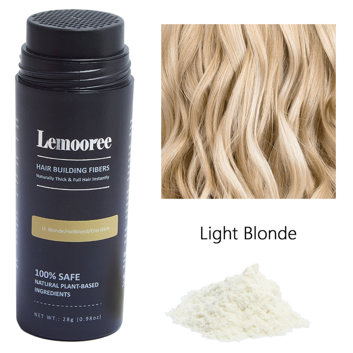 Lemooree Hair Building Fibers, Light Blonde